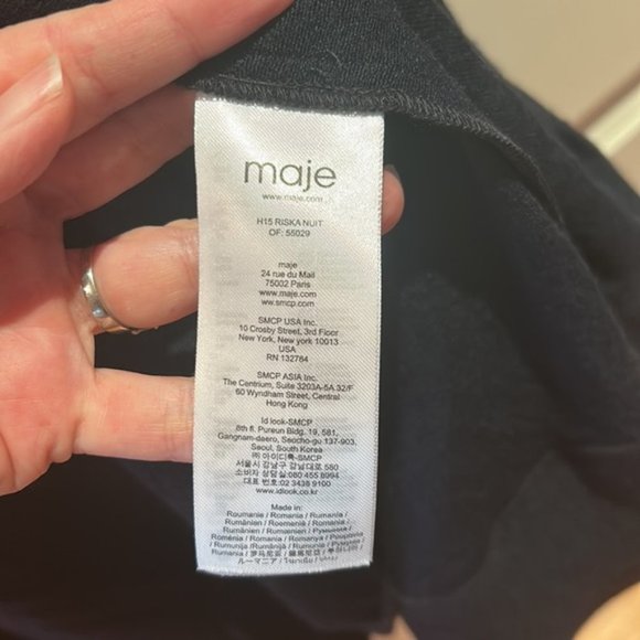 ❌❌SOLD Riska unit long sleeve dress size 3 navy Euc - Picture 11 of 14